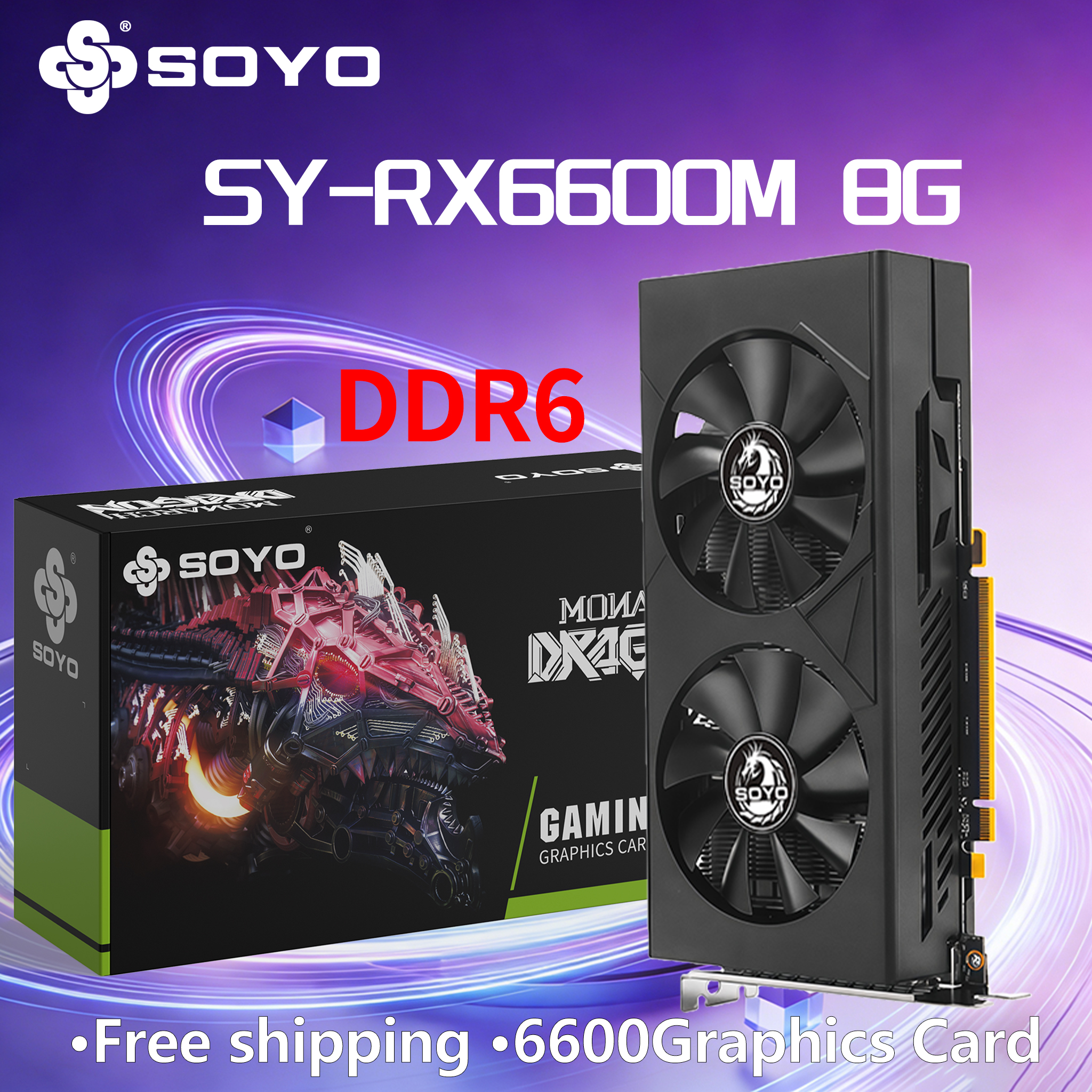 Pc Gaming Vr - Graphics Card SOYO AMD RX 6600M
