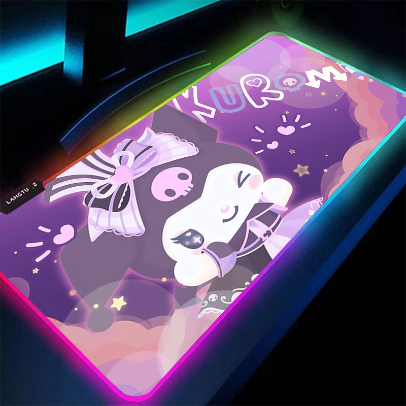 Rgb Mousepad - RGB Large Gaming Mouse Pad Kuromi