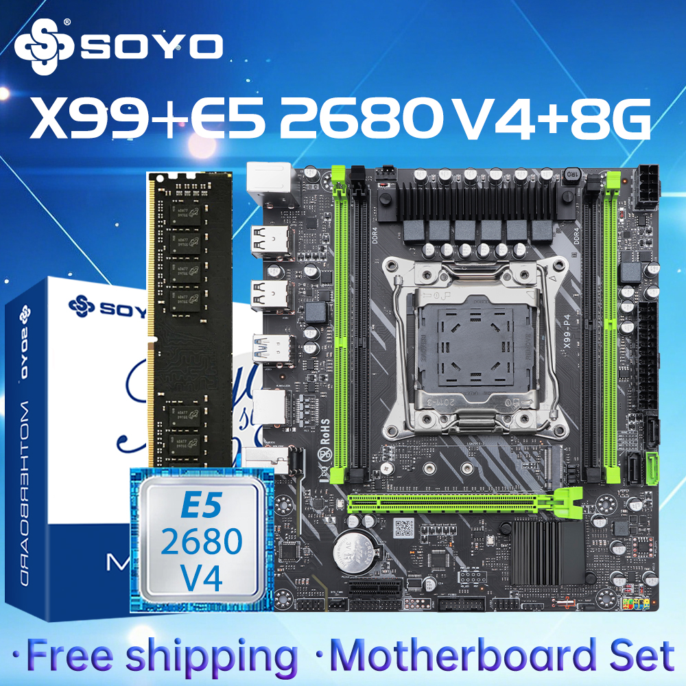 Pc Gaming Cpu - SOYO X99 Gaming Motherboard Set with