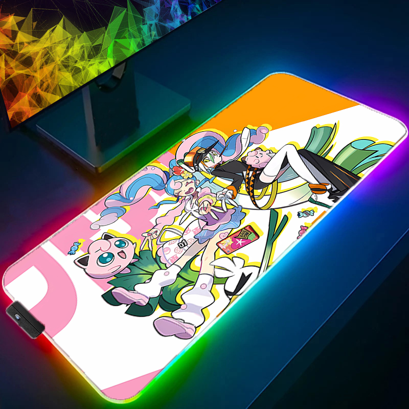 Rgb Mousepad - LED Mouse pad Computer Laptop Anime