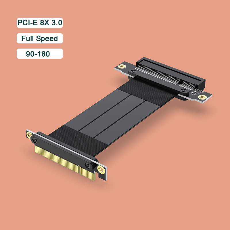 Pcie Riser Cable - PCI Express PCI-E 8X Adapter Riser