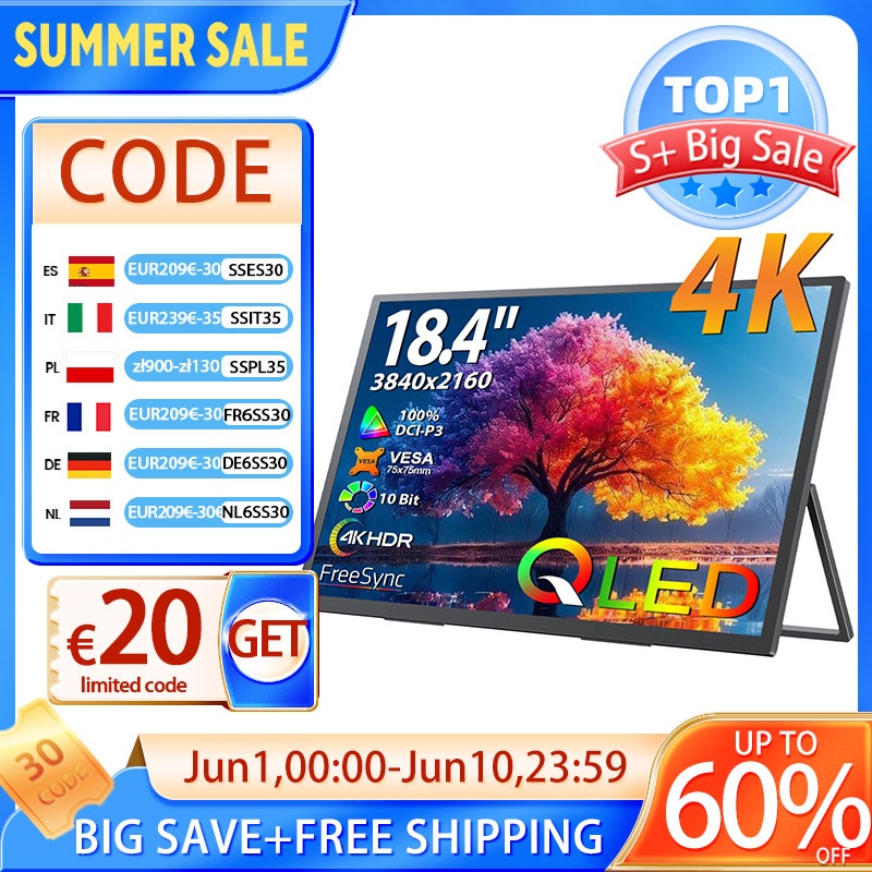 UPERFECT 18.4 inch 4K QLED Por – Pc Gaming Ultra Bewertung und Preis