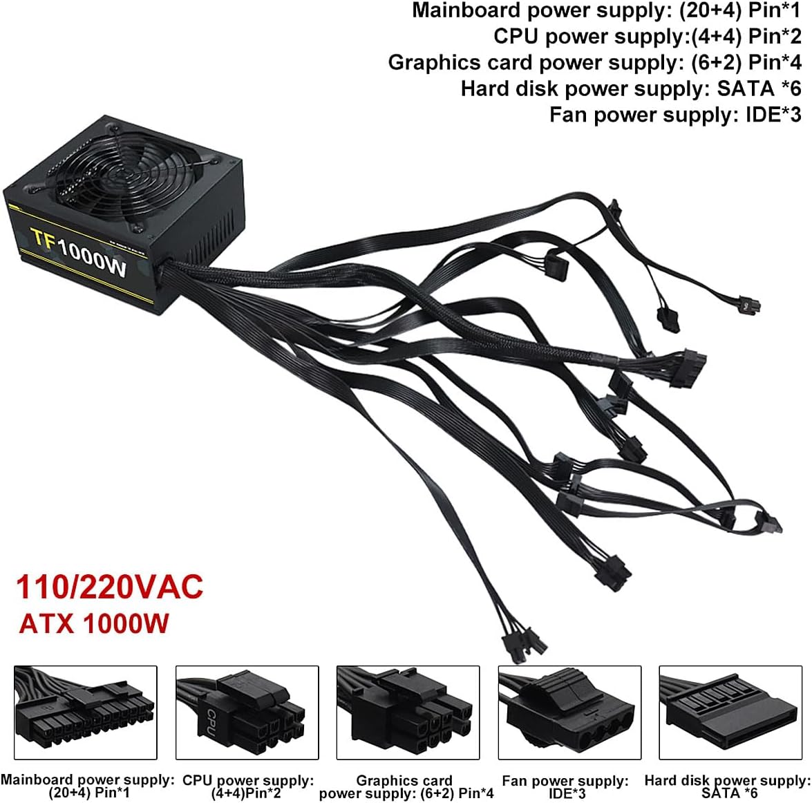 1000W 100-240V ATX Gold Power  – Pc Unit For Gaming Bewertung und Preis