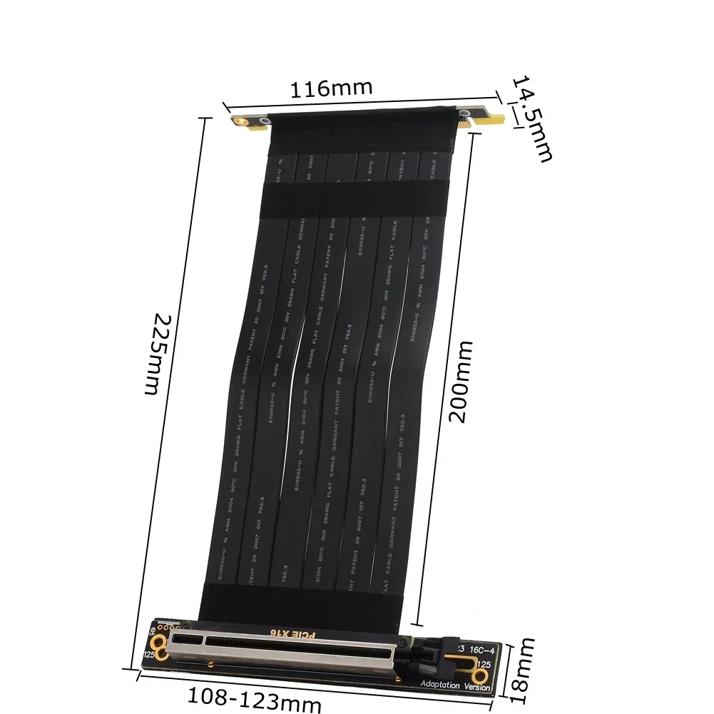 PCI Express x4 x8 x16 to x16 R – Pcie Riser Cable Bewertung und Preis