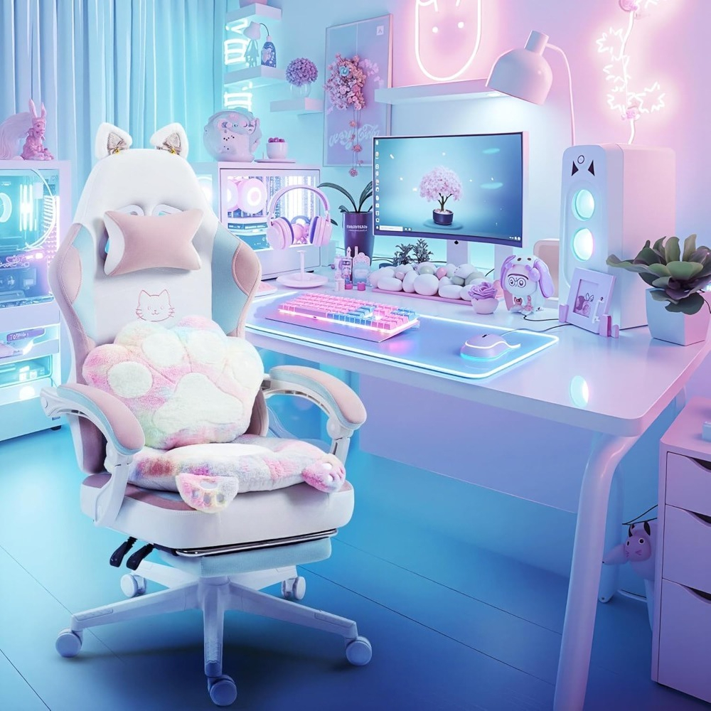 Gaming Chair Cute with Cat Ear – Pc Gaming Girl Bewertung und Preis