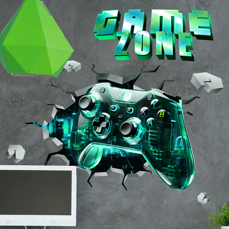 Game Zone Gaming Mural Broken  – Pc Gaming Wallpaper Bewertung und Preis