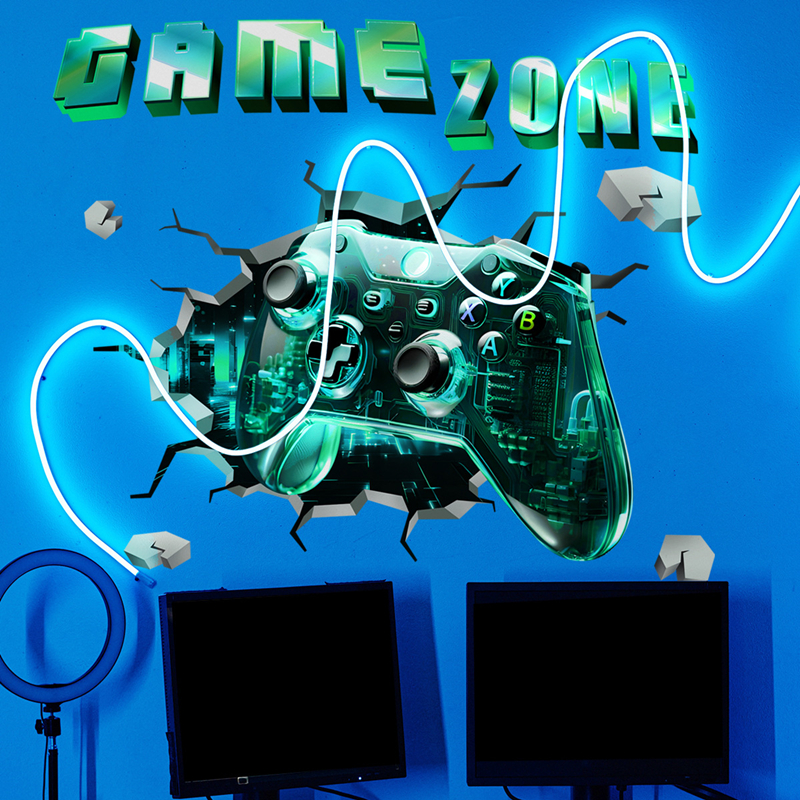 Game Zone Gaming Mural Broken  – Pc Gaming Wallpaper Bewertung und Preis