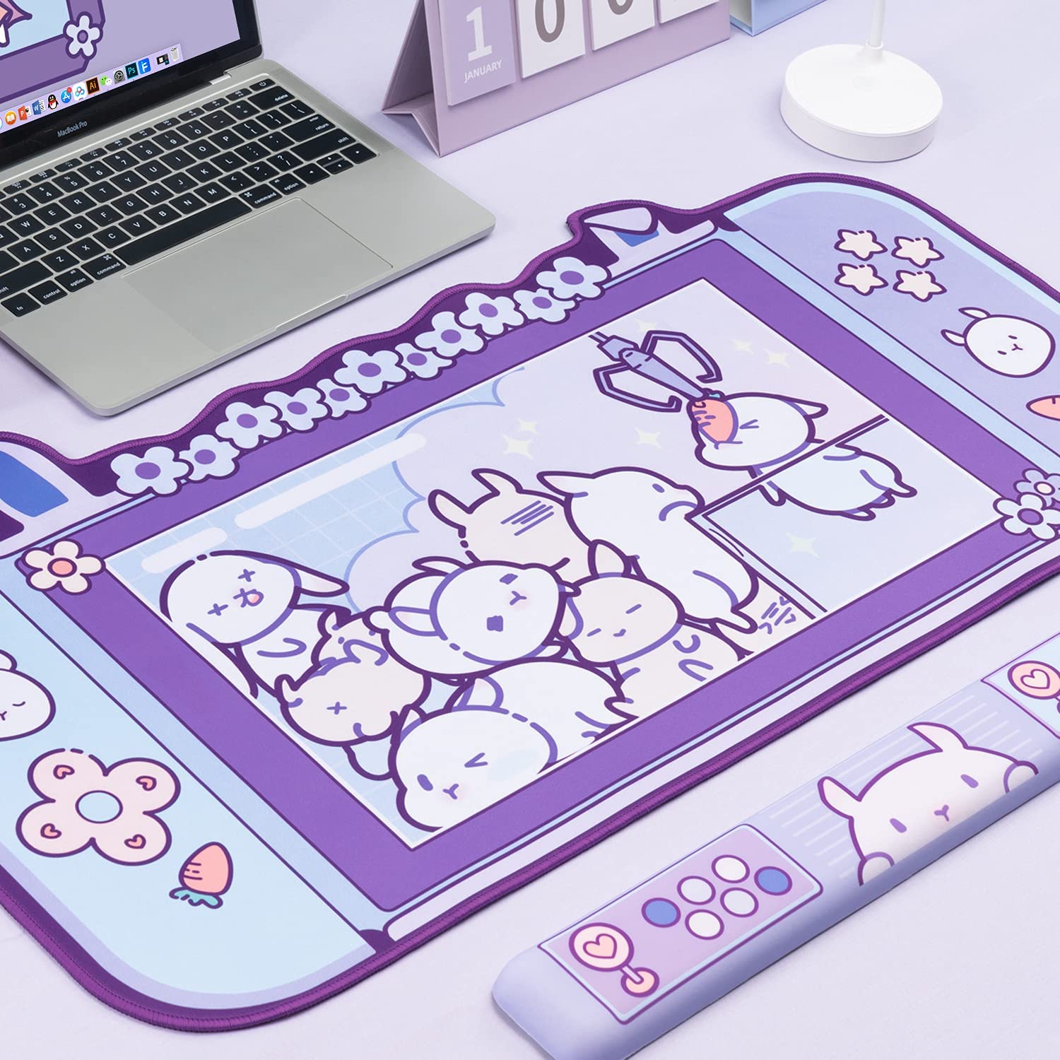 Large Kawaii Gaming Mouse Pad  – Pc Gaming Pink Bewertung und Preis