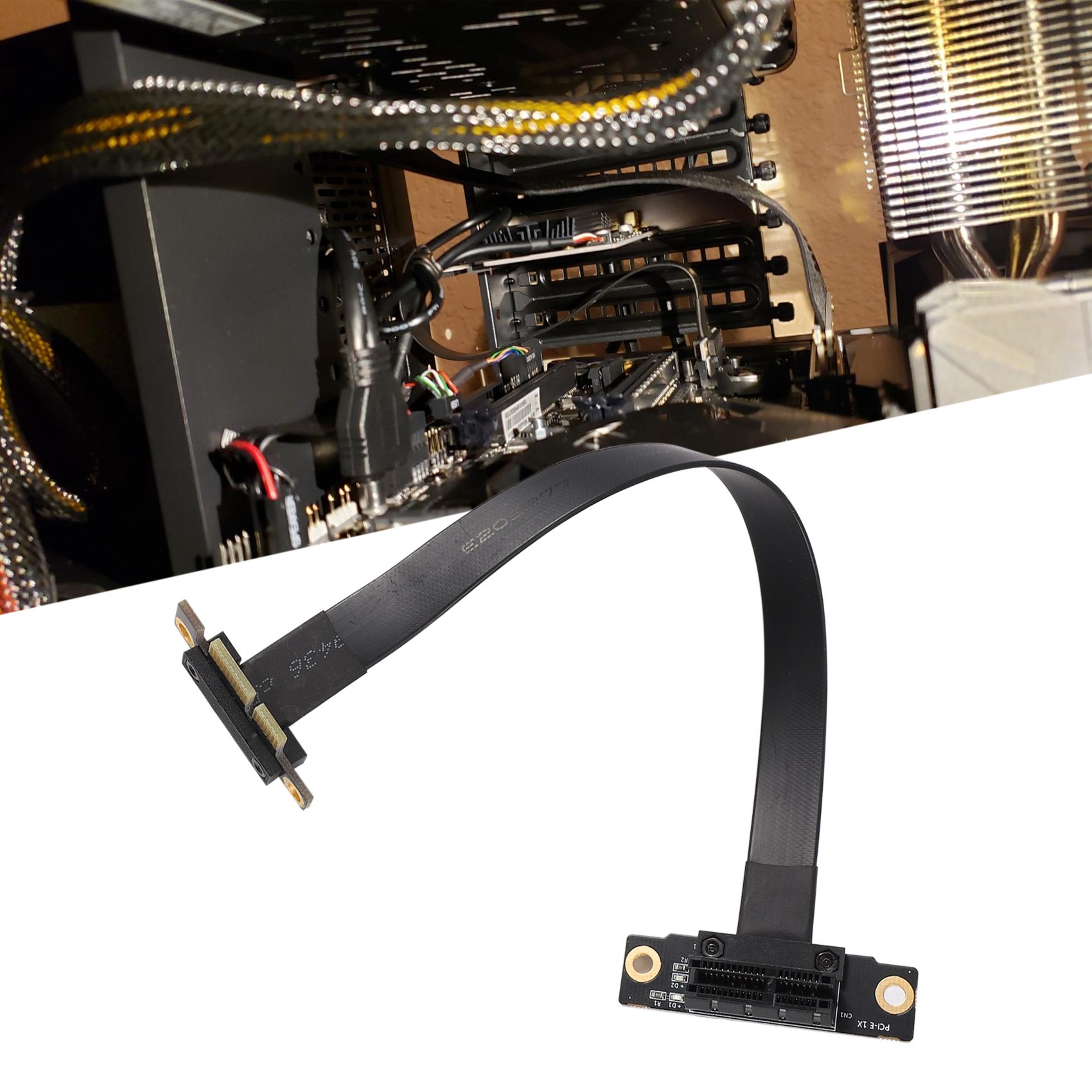 PCIE X1 Riser Cable Dual 90 De – Pcie Riser Cable Bewertung und Preis