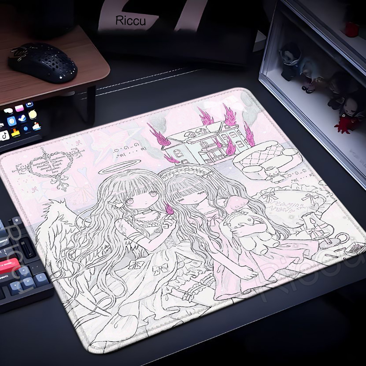 XL Sleepy Angel Pink Mouse Pad – Pc Gaming Pink Bewertung und Preis